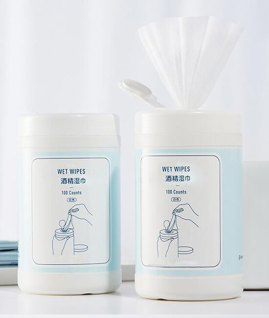 Canister Alcohol Wet Wipes