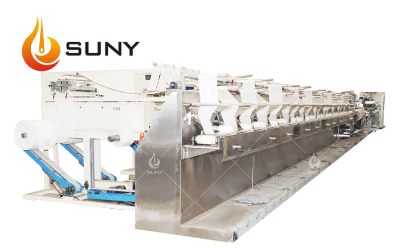 Small Twin Roll 20 Line Wet Wipes Machine | SUNY Wipes Machine