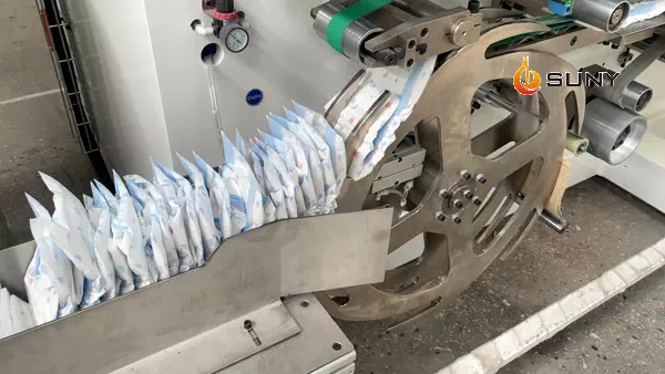 Sanitary napkin machine production line