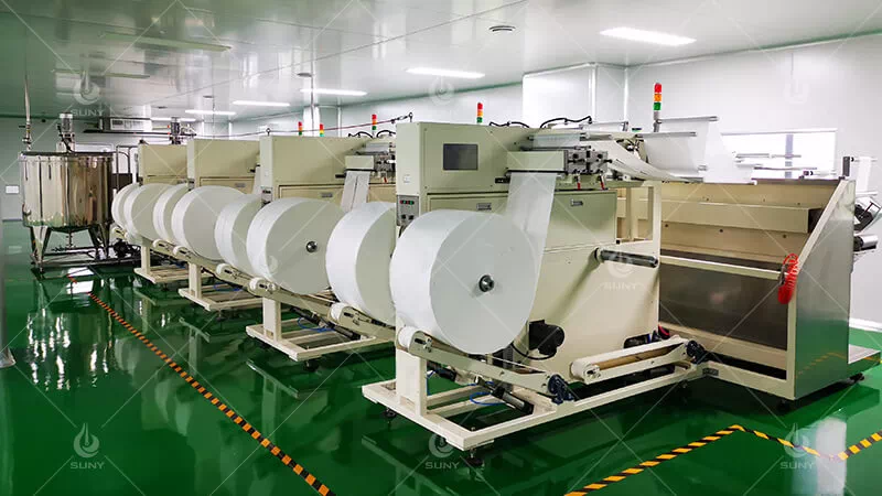 SYF-16 Wet Wipes Production Line In Tianjin