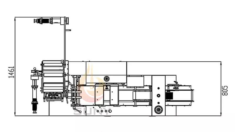 Back Sealing Single Wet Wipes Equipment Layout