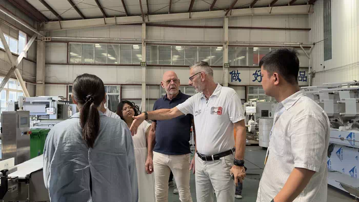 Netherland customer inspected the purchased wet wipe machine