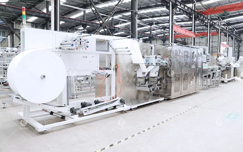 5-30 Pcs/Bag Portable Wet Wipes Production Line | SUNY Wipes Machine