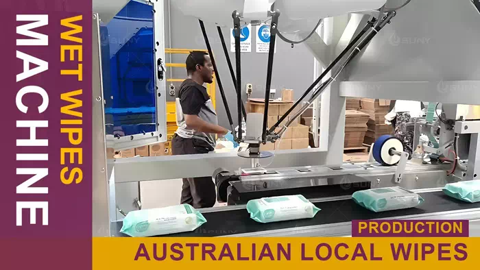 SY-350 Four Side Seal Single Wet Wipes Machine In South Africa