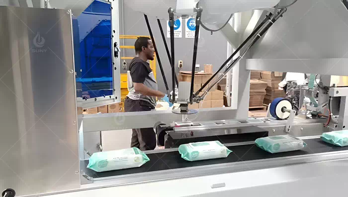 Wet wipes manufacturing production machine