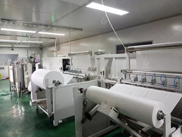 1-10 pcs/bag Wet Wipes Making Machine in Shandong