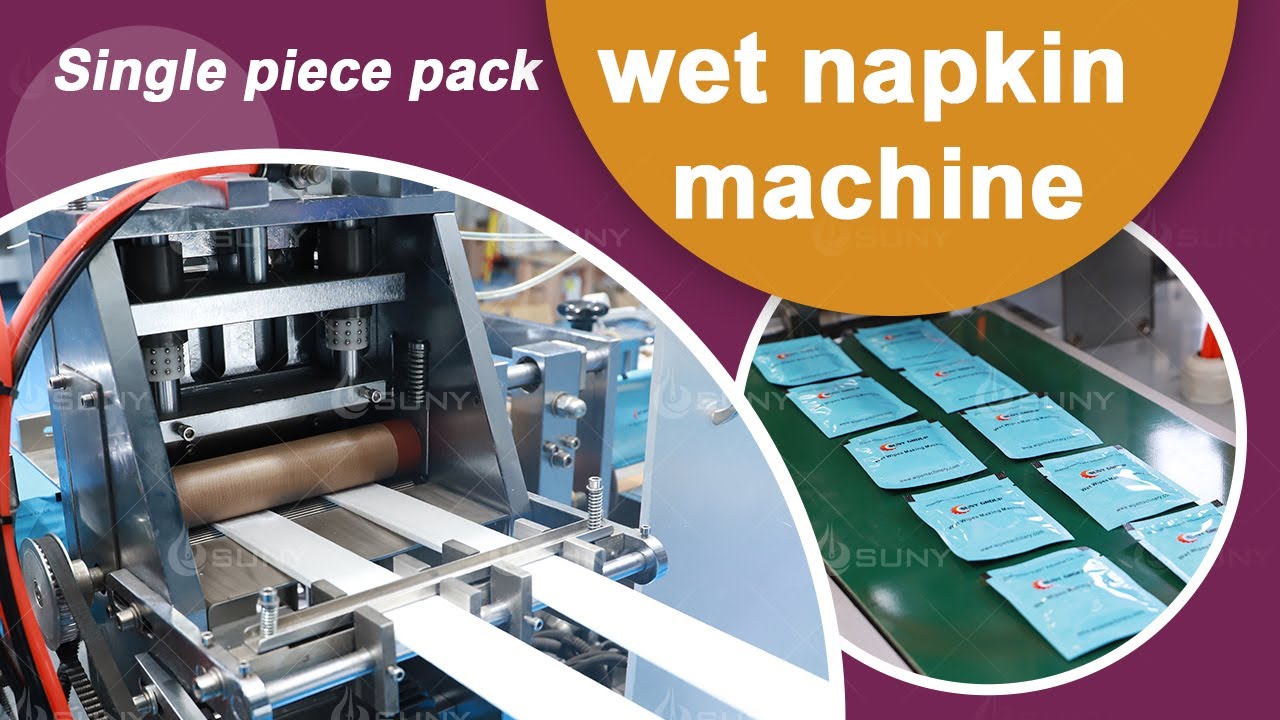 4 Side Seal Single Use Wet Wipes Production Machine