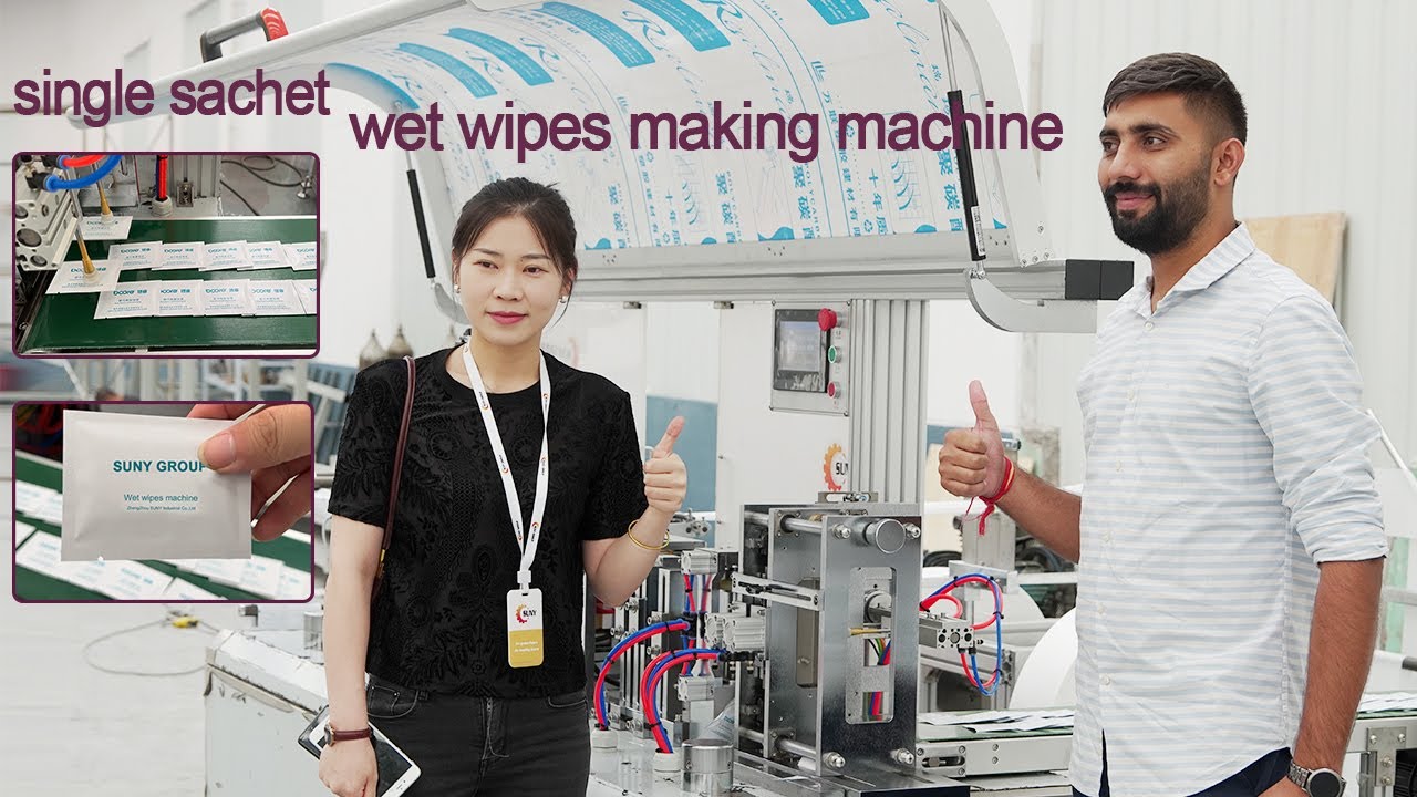 Four Side Sealing Wet Wipes Machinery