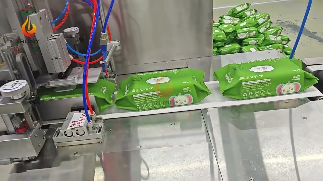20 Roll Wet Wipes Machine in Korean