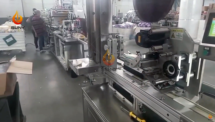 6 Roll Wet Wipes Machine Brazilian Customer Site