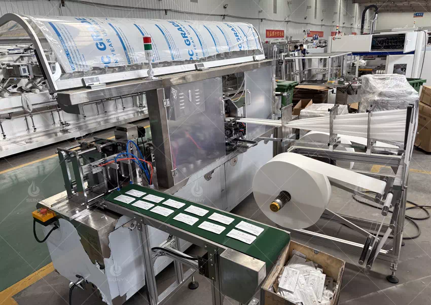 4 Side Sealing Single Sachet Wet Wipes Machine