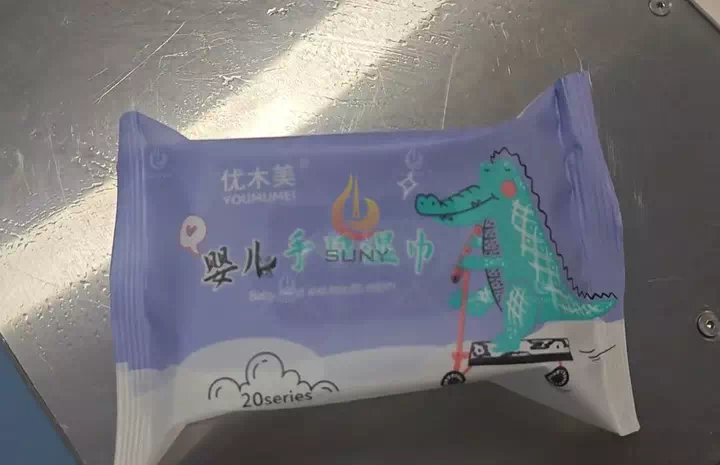 5-30 Pcs Pack Wet Wipes Machine Customer Site