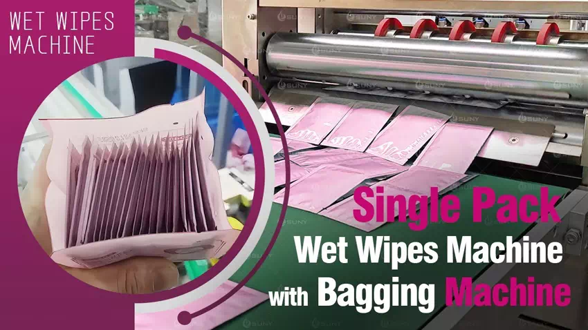 Machine for Making Single Wet Wipes