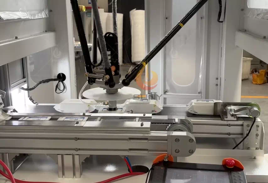 Wet Wipes Production Line with Robot Capping System