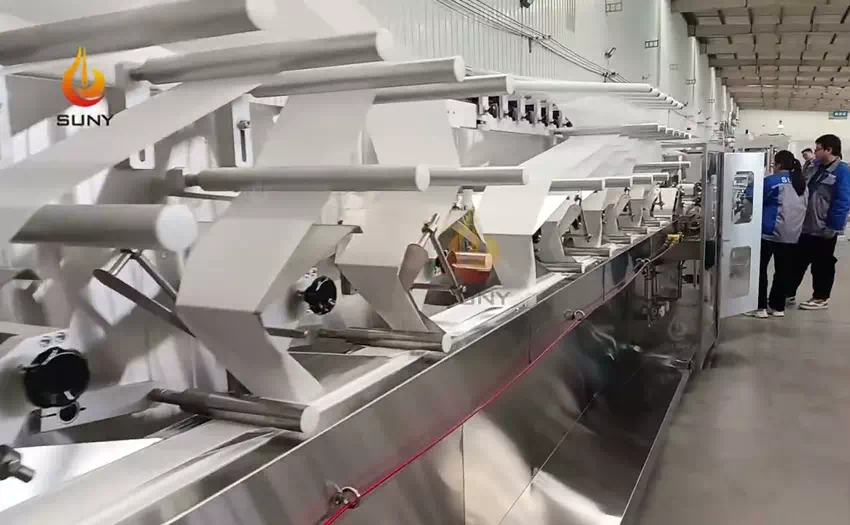Customer Order 12 Roll Wet Wipes Machine
