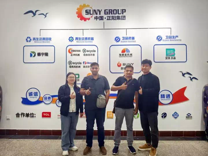 Indian Client Visits Our Factory to Inspect Wet Wipes Production Line