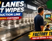 Customized 12-Line Wet Wipes Machine for Algeria