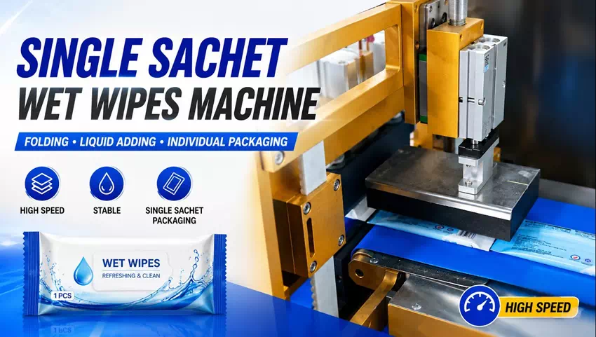 High-Efficiency Single Wet Wipes Production Machine