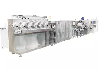 Jumbo Roll 6 Line Wet Wipes Machine