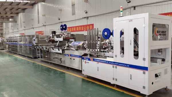 Small Twin Roll 12 Line Wet Wipes Machine 12 Lanes Wet Wipes Making Machine