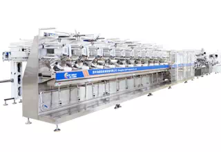 Small Twin Roll 12 Line Wet Wipes Machine