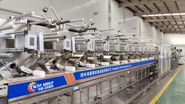 Small Twin Roll 12 Line Wet Wipes Machine 12 Lanes Wet Wipes Production Line