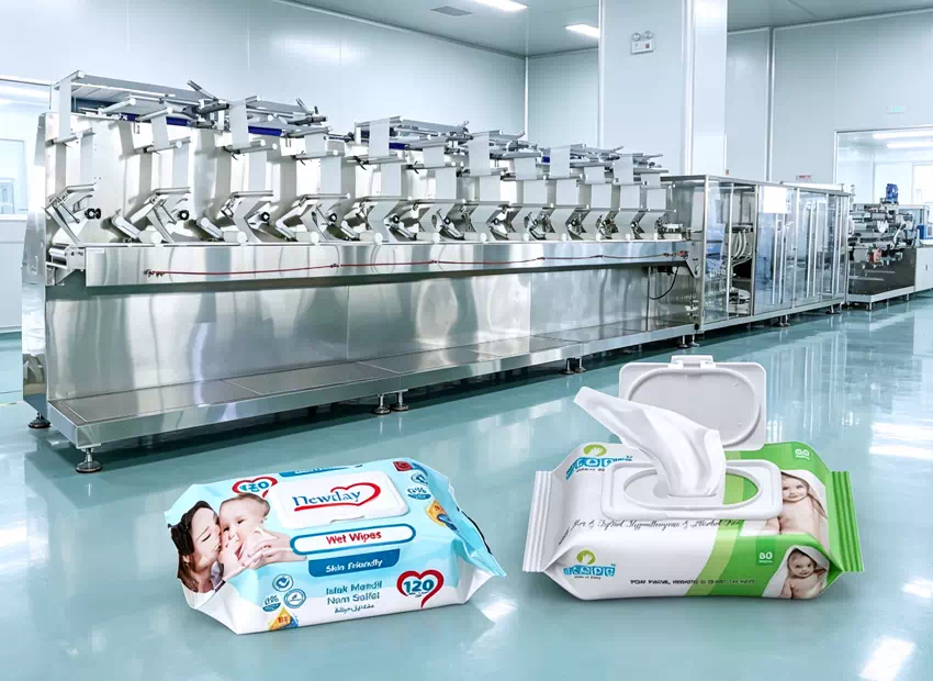 12-Lane Wet Wipes Production Line for High-Capacity Manufacturing