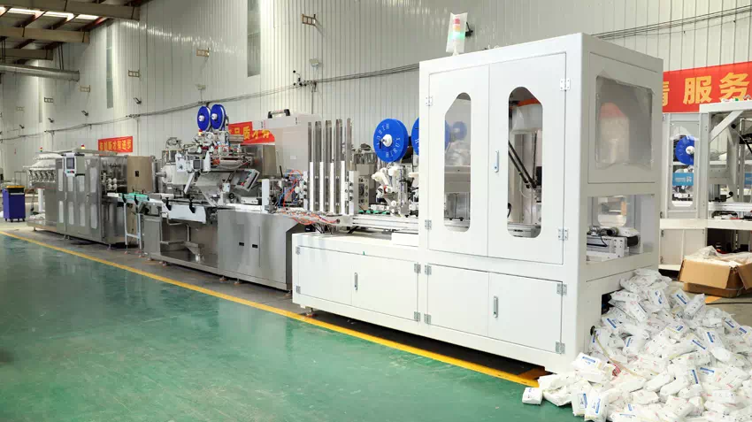 6 Lane Fully Automatic Wet Wipes Production Line | Wet Wipes Making Machine