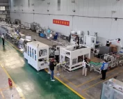 Wet Wipes Machine with Automatic Labeling and Case Erector