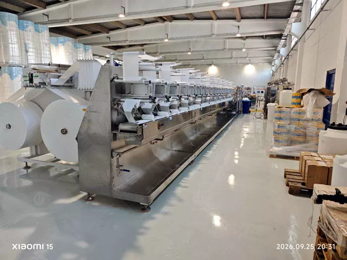 Greek Customer Installs 20-Lane Wet Wipes Production Line